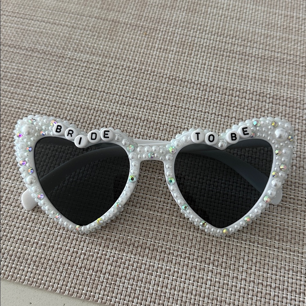 Bride To Be Heart Sunglasses with Rhinestones